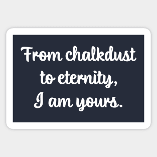 Elizabeth's Vows to Jack Chalkdust to Eternity Hope Lives Sticker